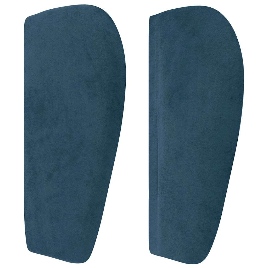 Hoofdbord met randen 163x23x78/88 cm fluweel donkerblauw is nu te koop bij PeponiXL, paradijselijk wonen!