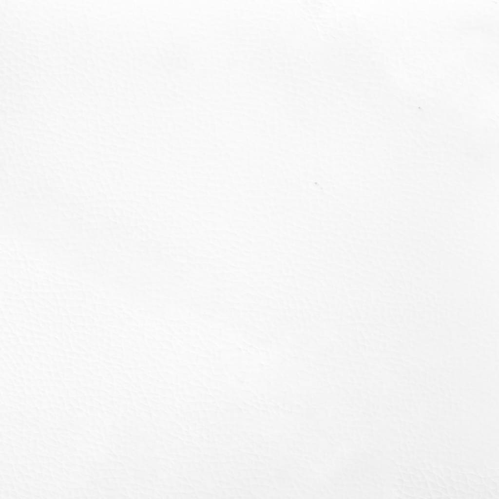 Hoofdbord met randen 83x23x118/128 cm kunstleer wit is nu te koop bij PeponiXL, paradijselijk wonen!