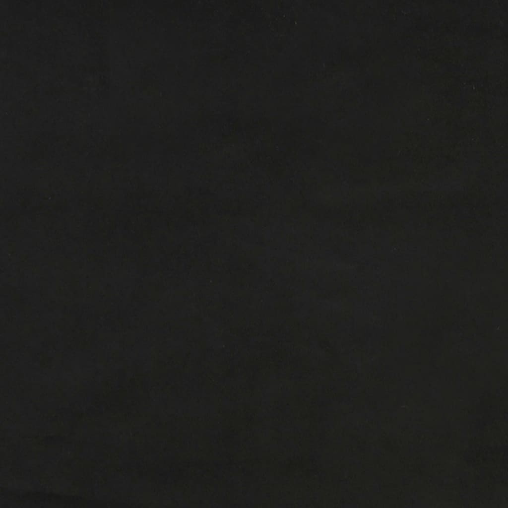 Hoofdbord met randen 203x23x118/128 cm fluweel zwart is nu te koop bij PeponiXL, paradijselijk wonen!