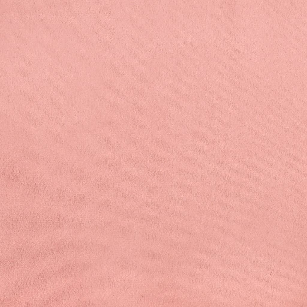 Hoofdbord met randen 163x23x118/128 cm fluweel roze is nu te koop bij PeponiXL, paradijselijk wonen!