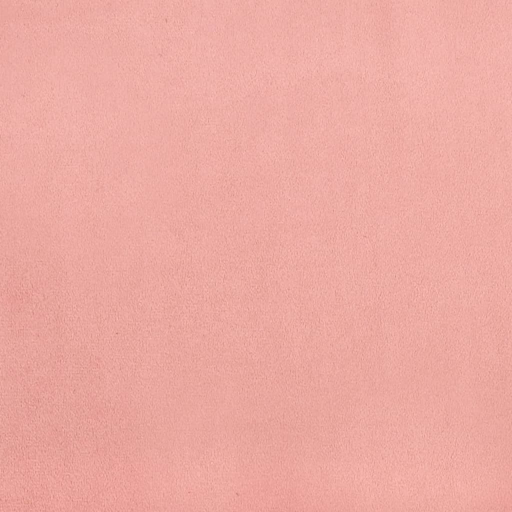 Hoofdbord met randen 203x23x118/128 cm fluweel roze is nu te koop bij PeponiXL, paradijselijk wonen!