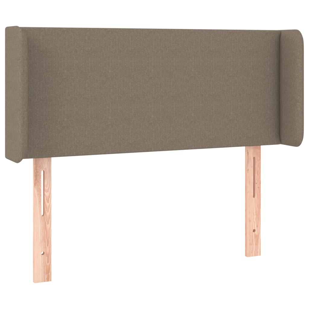 Hoofdbord met randen 93x16x78/88 cm stof taupe is nu te koop bij PeponiXL, paradijselijk wonen!