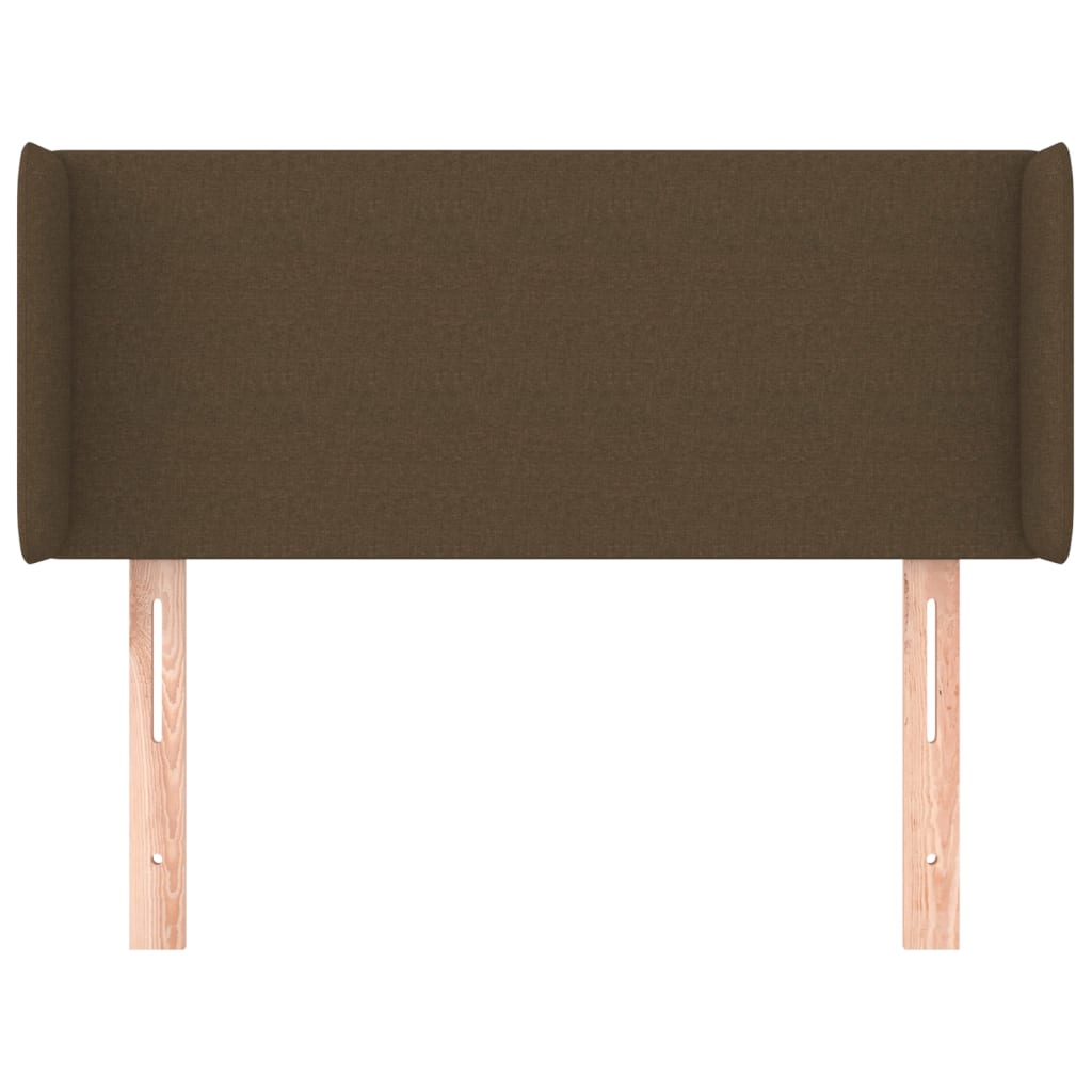 Hoofdbord met randen 103x16x78/88 cm stof donkerbruin is nu te koop bij PeponiXL, paradijselijk wonen!