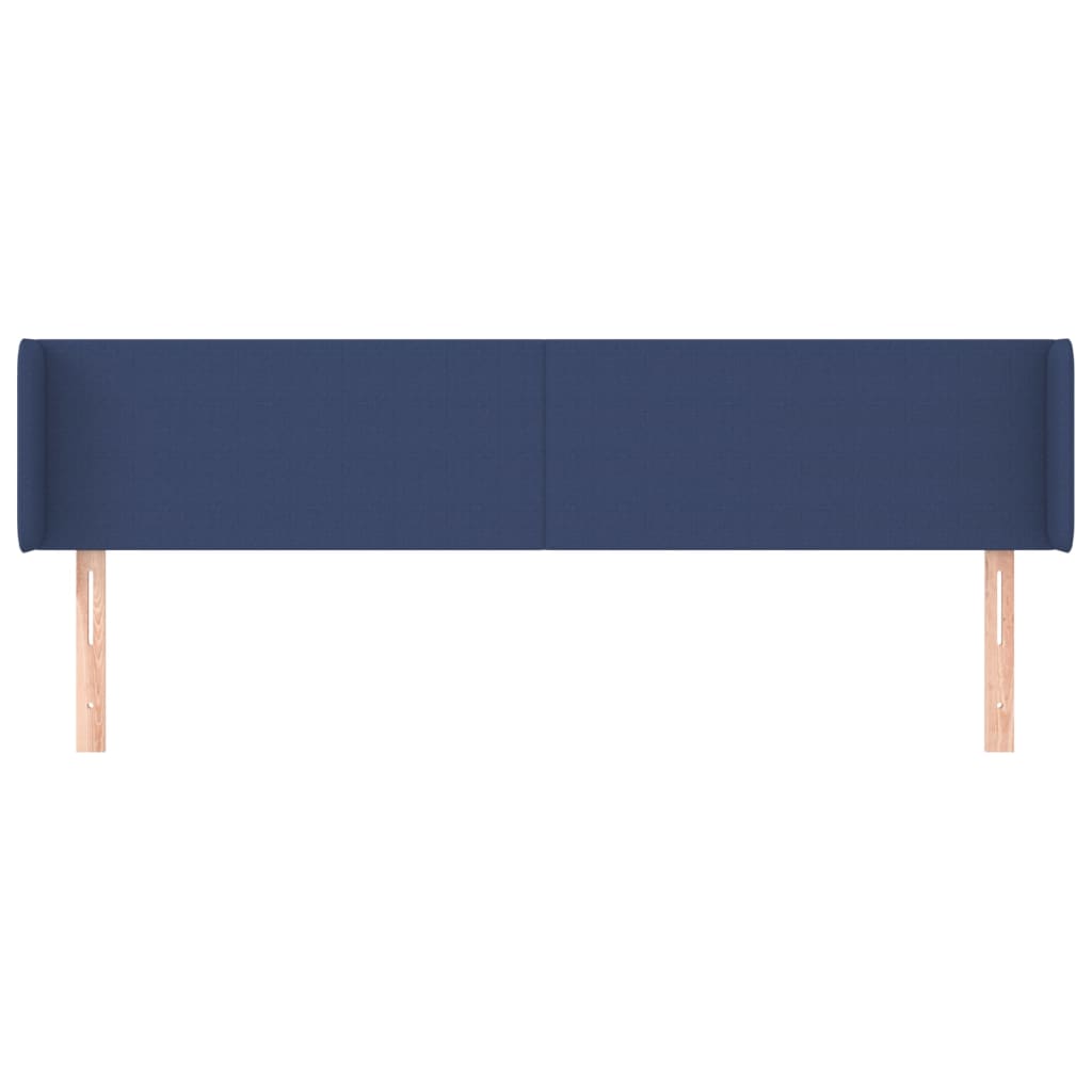 Hoofdbord met randen 183x16x78/88 cm stof blauw is nu te koop bij PeponiXL, paradijselijk wonen!