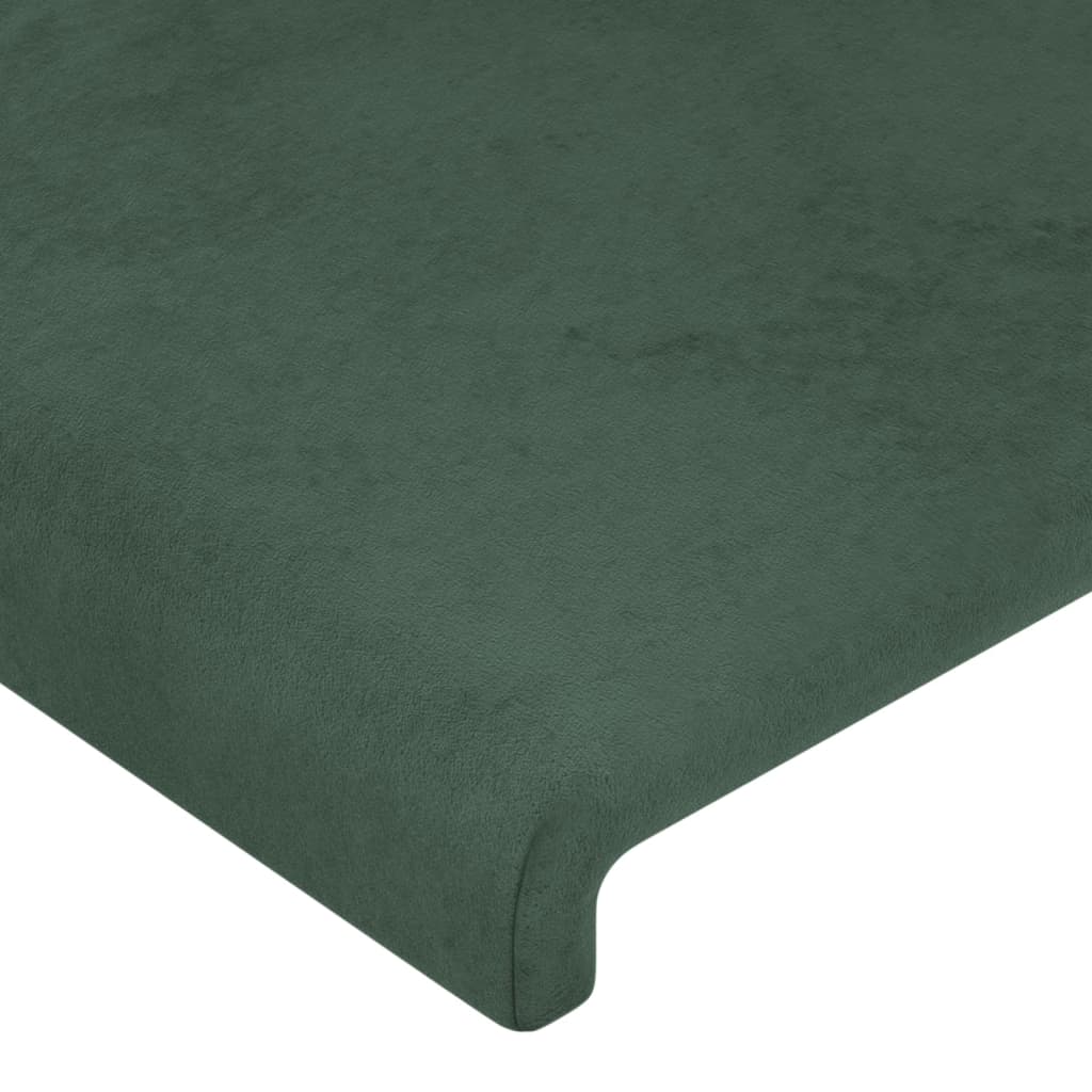 Hoofdbord met randen 83x16x78/88 cm fluweel donkergroen is nu te koop bij PeponiXL, paradijselijk wonen!