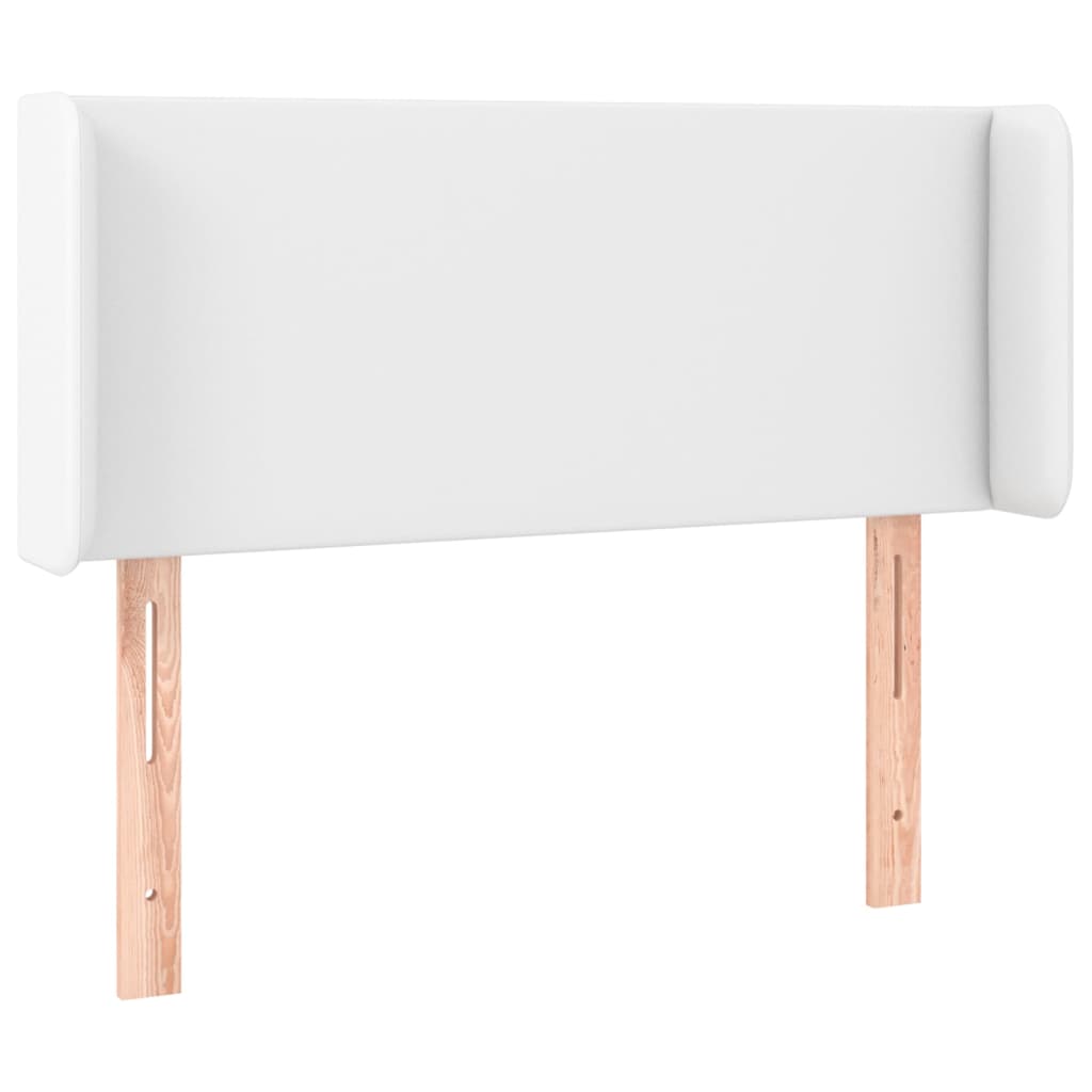 Hoofdbord met randen 83x16x78/88 cm kunstleer wit is nu te koop bij PeponiXL, paradijselijk wonen!