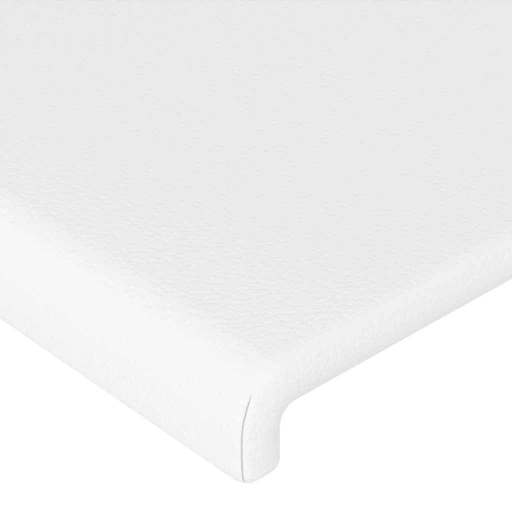 Hoofdbord met randen 93x16x78/88 cm kunstleer wit is nu te koop bij PeponiXL, paradijselijk wonen!