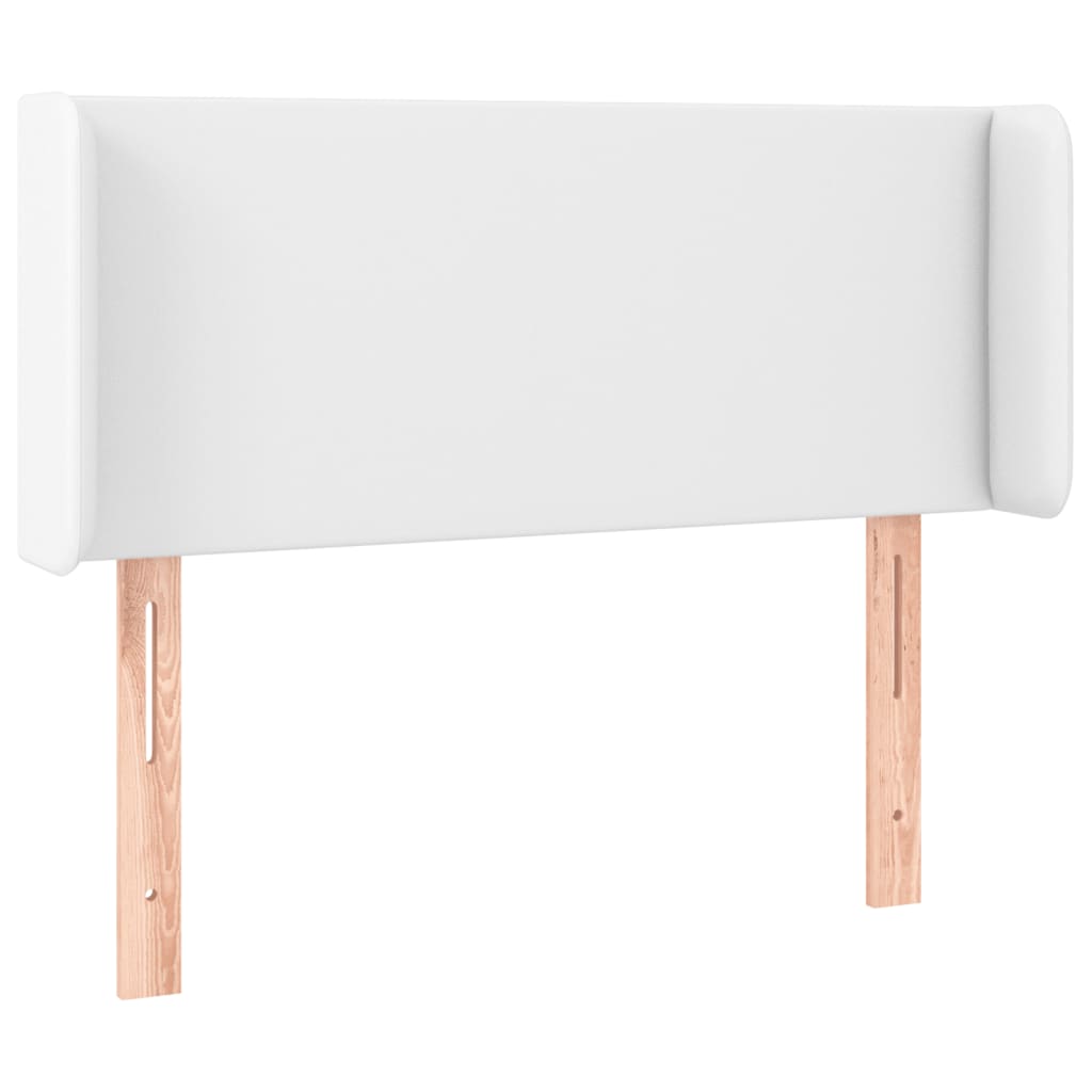 Hoofdbord met randen 103x16x78/88 cm kunstleer wit is nu te koop bij PeponiXL, paradijselijk wonen!