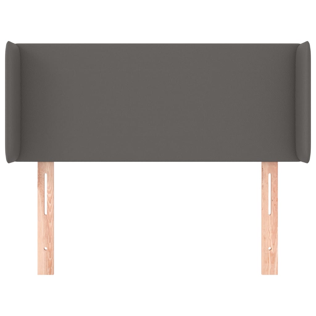 Hoofdbord met randen 103x16x78/88 cm kunstleer grijs is nu te koop bij PeponiXL, paradijselijk wonen!