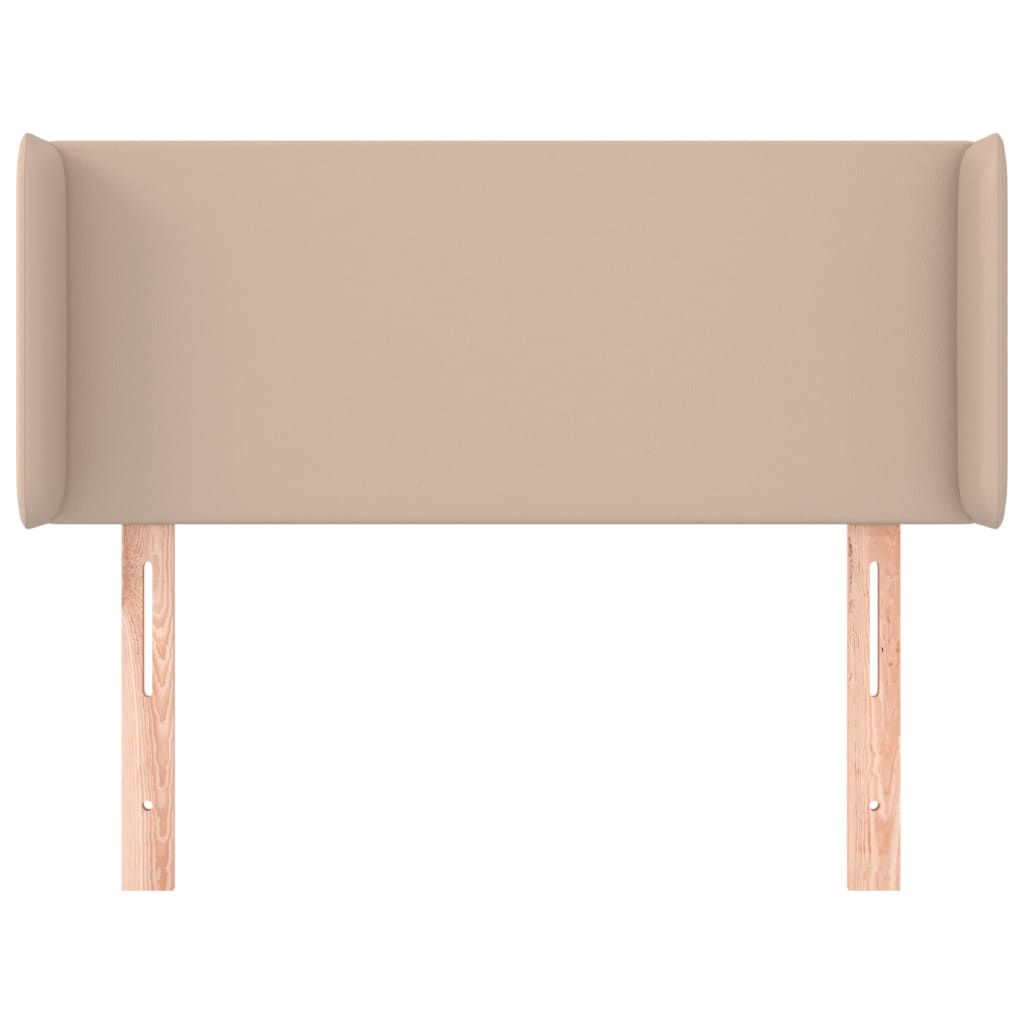 Hoofdbord met randen 103x16x78/88 cm kunstleer cappuccinokleur is nu te koop bij PeponiXL, paradijselijk wonen!