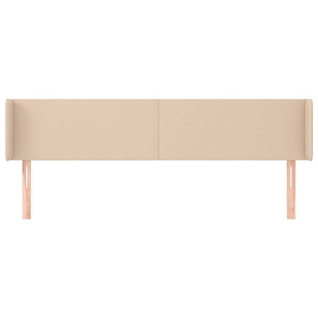 Hoofdbord met randen 183x16x78/88 cm kunstleer cappuccinokleur is nu te koop bij PeponiXL, paradijselijk wonen!