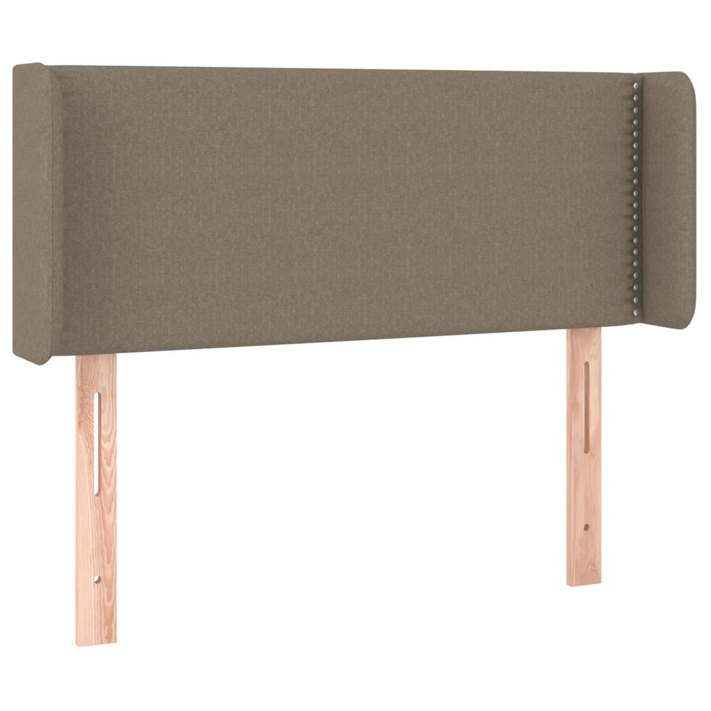 Hoofdbord met randen 93x16x78/88 cm stof taupe is nu te koop bij PeponiXL, paradijselijk wonen!
