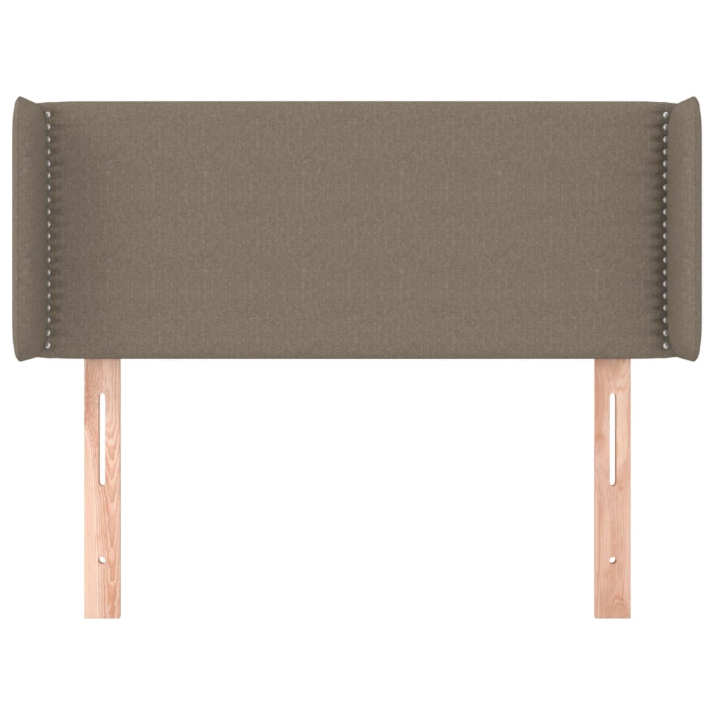 Hoofdbord met randen 93x16x78/88 cm stof taupe is nu te koop bij PeponiXL, paradijselijk wonen!