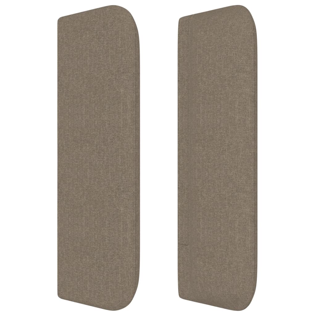 Hoofdbord met randen 93x16x78/88 cm stof taupe is nu te koop bij PeponiXL, paradijselijk wonen!