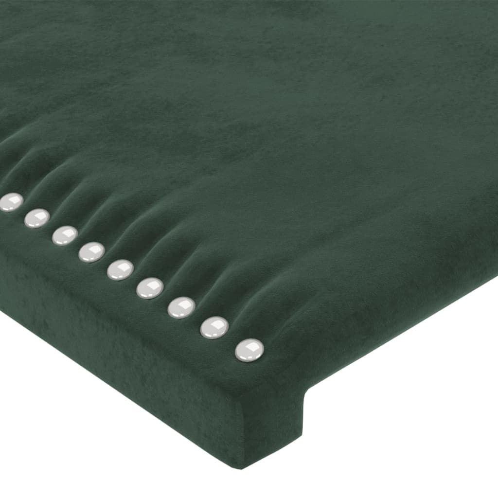 Hoofdbord met randen 103x16x78/88 cm fluweel donkergroen is nu te koop bij PeponiXL, paradijselijk wonen!