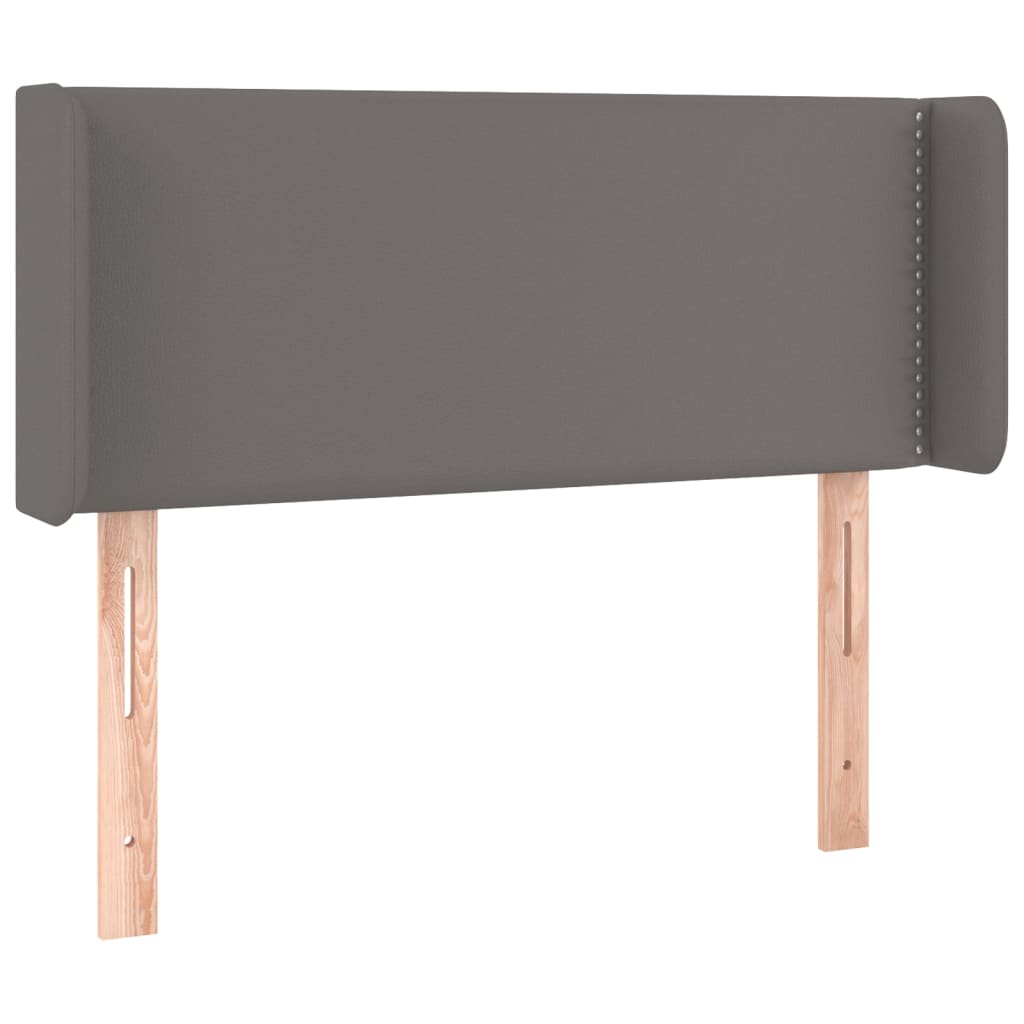 Hoofdbord met randen 103x16x78/88 cm kunstleer grijs is nu te koop bij PeponiXL, paradijselijk wonen!
