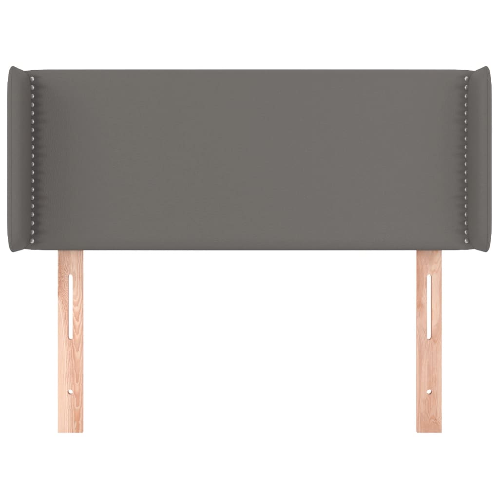 Hoofdbord met randen 103x16x78/88 cm kunstleer grijs is nu te koop bij PeponiXL, paradijselijk wonen!