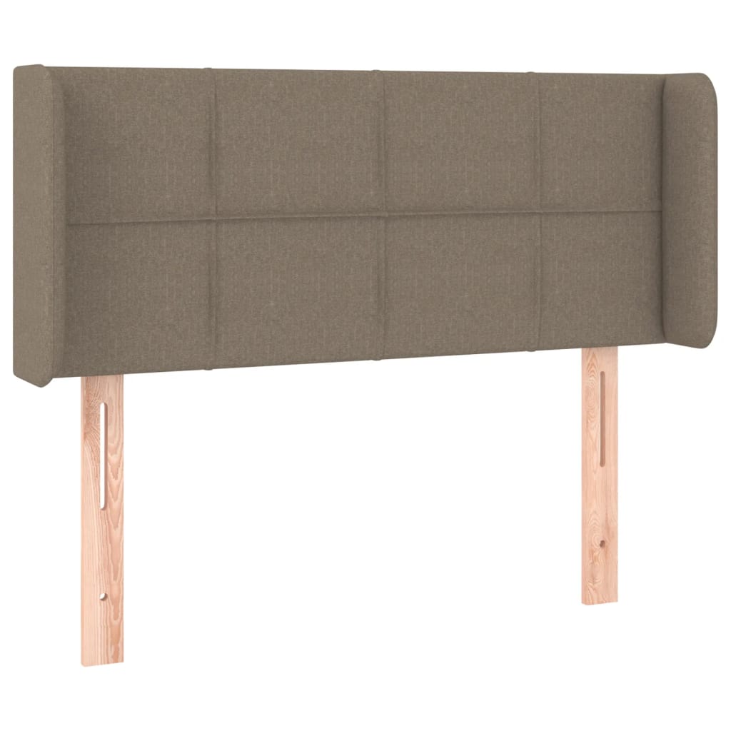 Hoofdbord met randen 93x16x78/88 cm stof taupe is nu te koop bij PeponiXL, paradijselijk wonen!