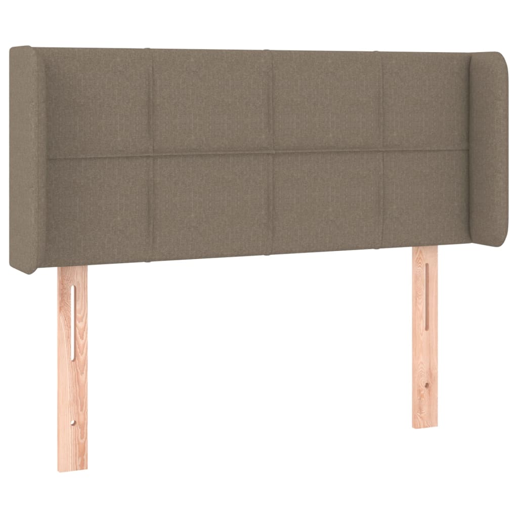 Hoofdbord met randen 103x16x78/88 cm stof taupe is nu te koop bij PeponiXL, paradijselijk wonen!