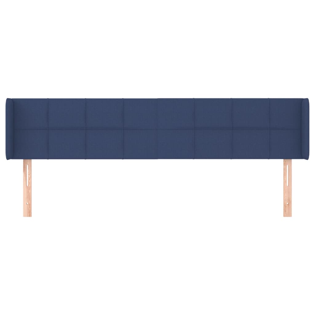 Hoofdbord met randen 163x16x78/88 cm stof blauw is nu te koop bij PeponiXL, paradijselijk wonen!