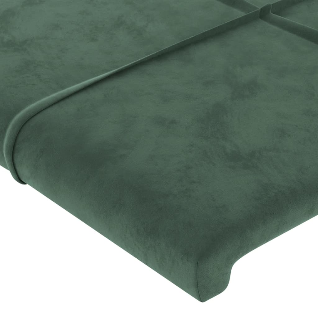 Hoofdbord met randen 93x16x78/88 cm fluweel donkergroen is nu te koop bij PeponiXL, paradijselijk wonen!