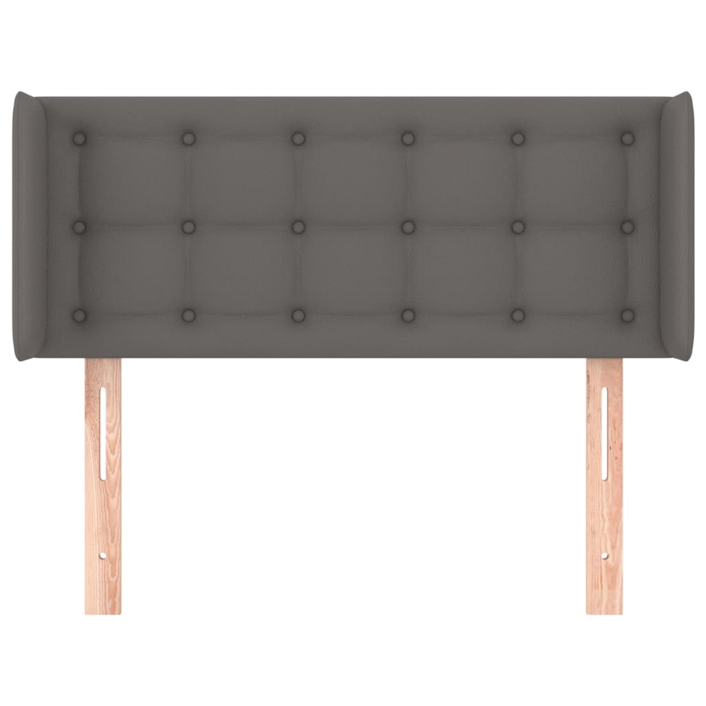Hoofdbord met randen 103x16x78/88 cm kunstleer grijs is nu te koop bij PeponiXL, paradijselijk wonen!