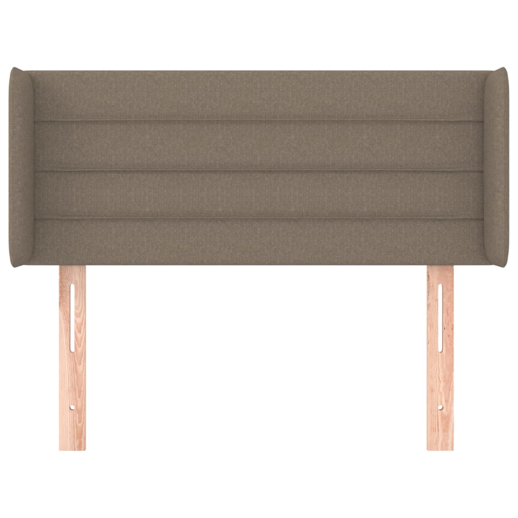 Hoofdbord met randen 93x16x78/88 cm stof taupe is nu te koop bij PeponiXL, paradijselijk wonen!