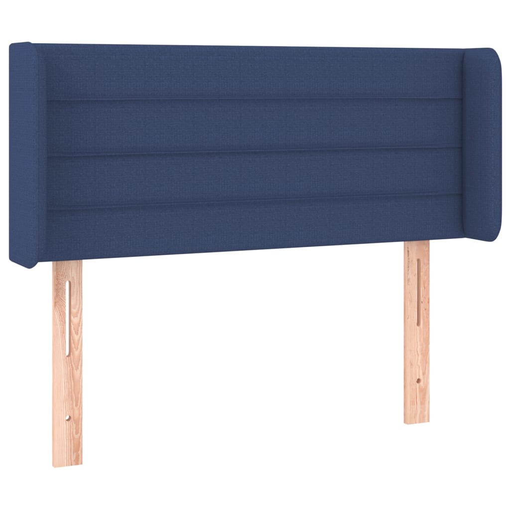 Hoofdbord met randen 103x16x78/88 cm stof blauw is nu te koop bij PeponiXL, paradijselijk wonen!