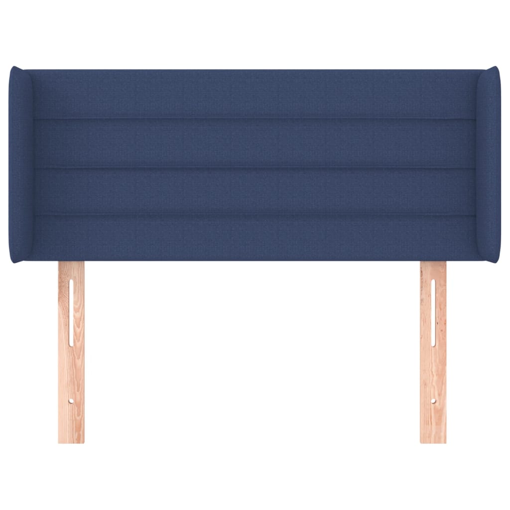 Hoofdbord met randen 103x16x78/88 cm stof blauw is nu te koop bij PeponiXL, paradijselijk wonen!