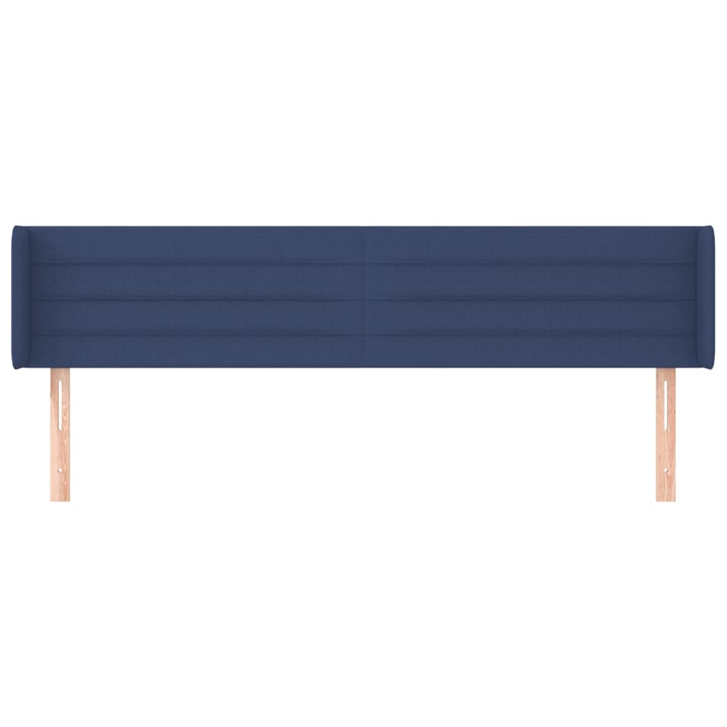 Hoofdbord met randen 183x16x78/88 cm stof blauw is nu te koop bij PeponiXL, paradijselijk wonen!