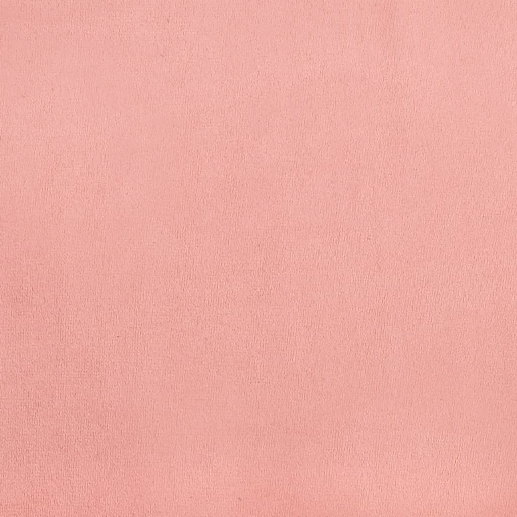 Hoofdbord met randen 183x16x78/88 cm fluweel roze is nu te koop bij PeponiXL, paradijselijk wonen!