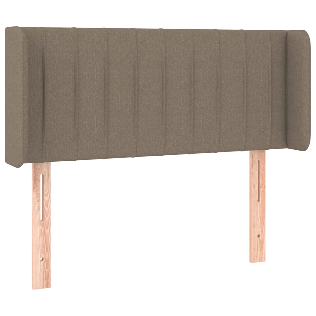 Hoofdbord met randen 93x16x78/88 cm stof taupe is nu te koop bij PeponiXL, paradijselijk wonen!