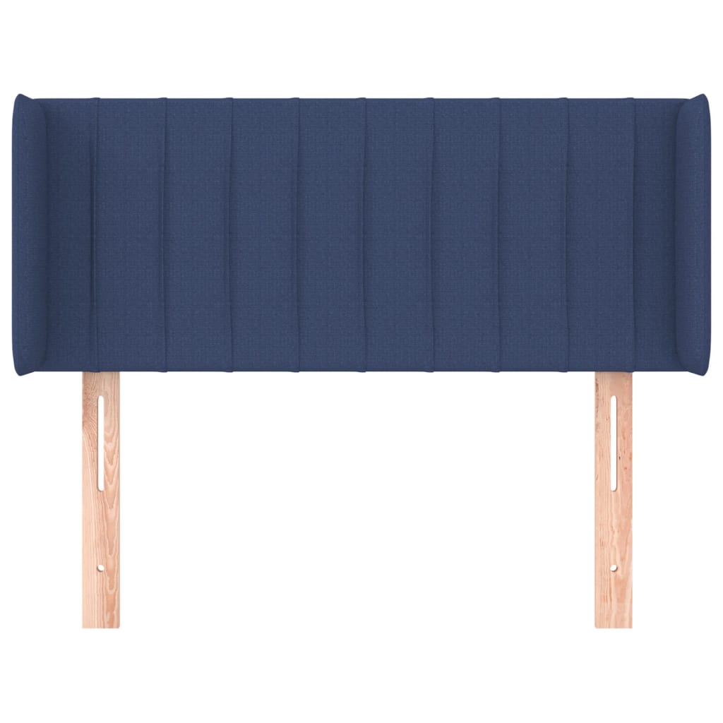 Hoofdbord met randen 103x16x78/88 cm stof blauw is nu te koop bij PeponiXL, paradijselijk wonen!
