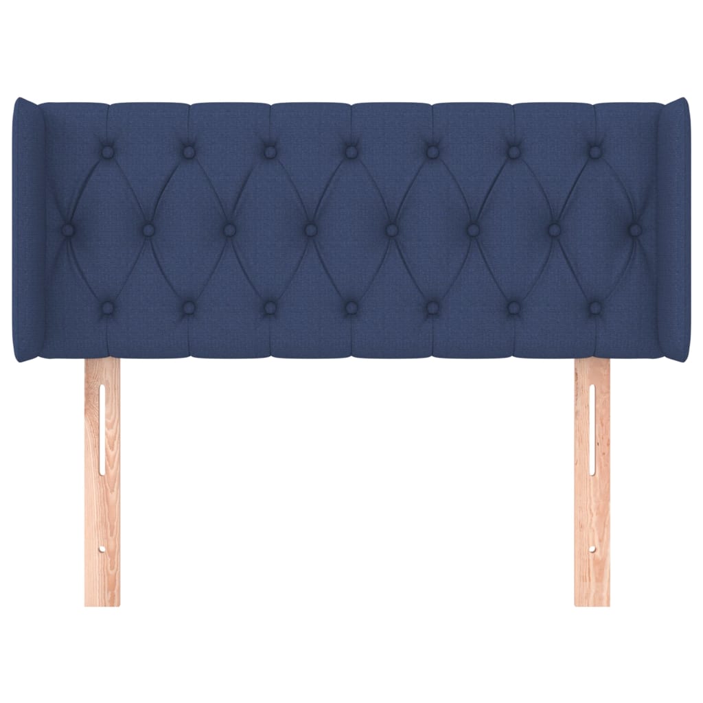 Hoofdbord met randen 103x16x78/88 cm stof blauw is nu te koop bij PeponiXL, paradijselijk wonen!