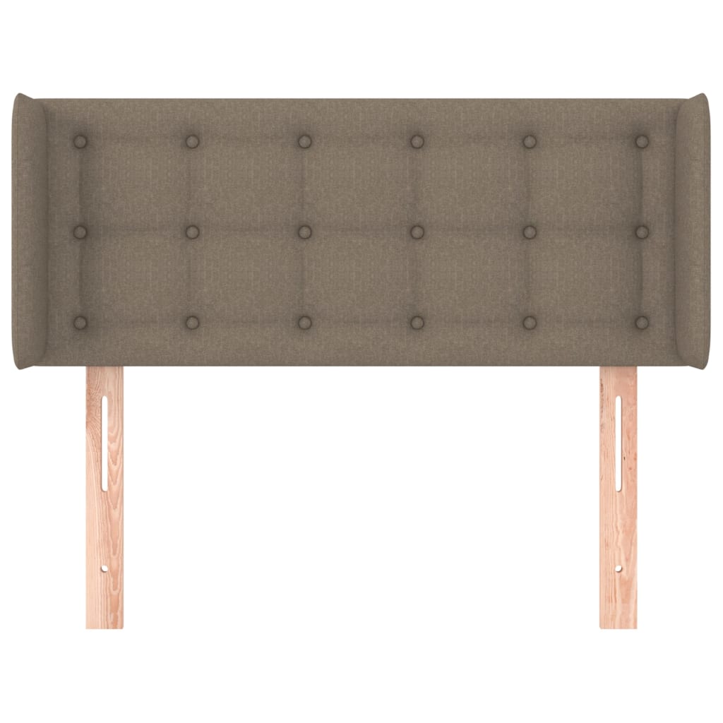 Hoofdbord met randen 83x16x78/88 cm stof taupe is nu te koop bij PeponiXL, paradijselijk wonen!
