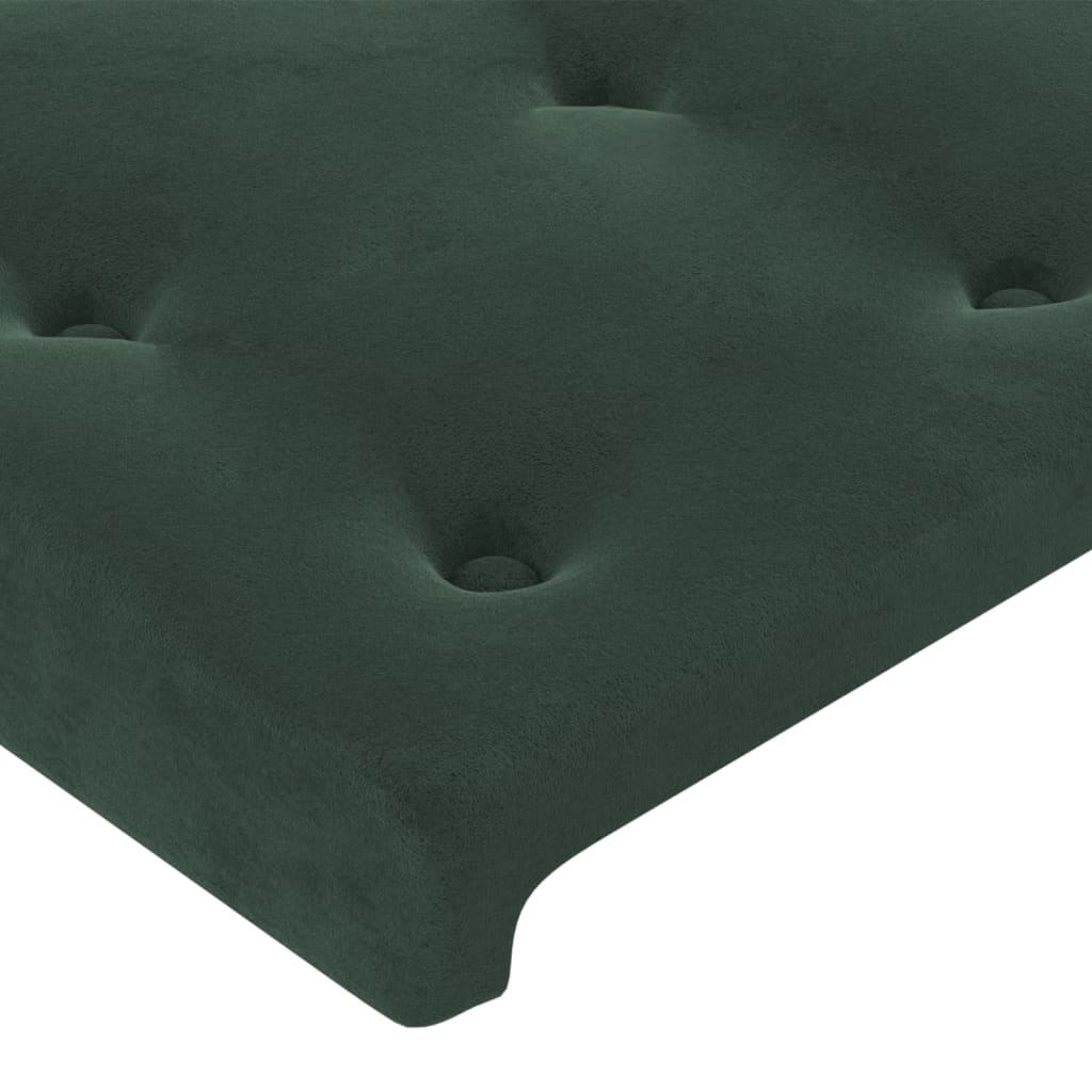 Hoofdbord met randen 93x16x78/88 cm fluweel donkergroen is nu te koop bij PeponiXL, paradijselijk wonen!