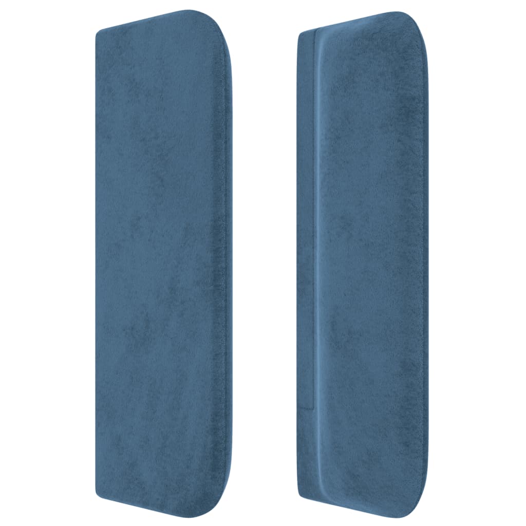 Hoofdbord met randen 93x16x78/88 cm fluweel donkerblauw is nu te koop bij PeponiXL, paradijselijk wonen!