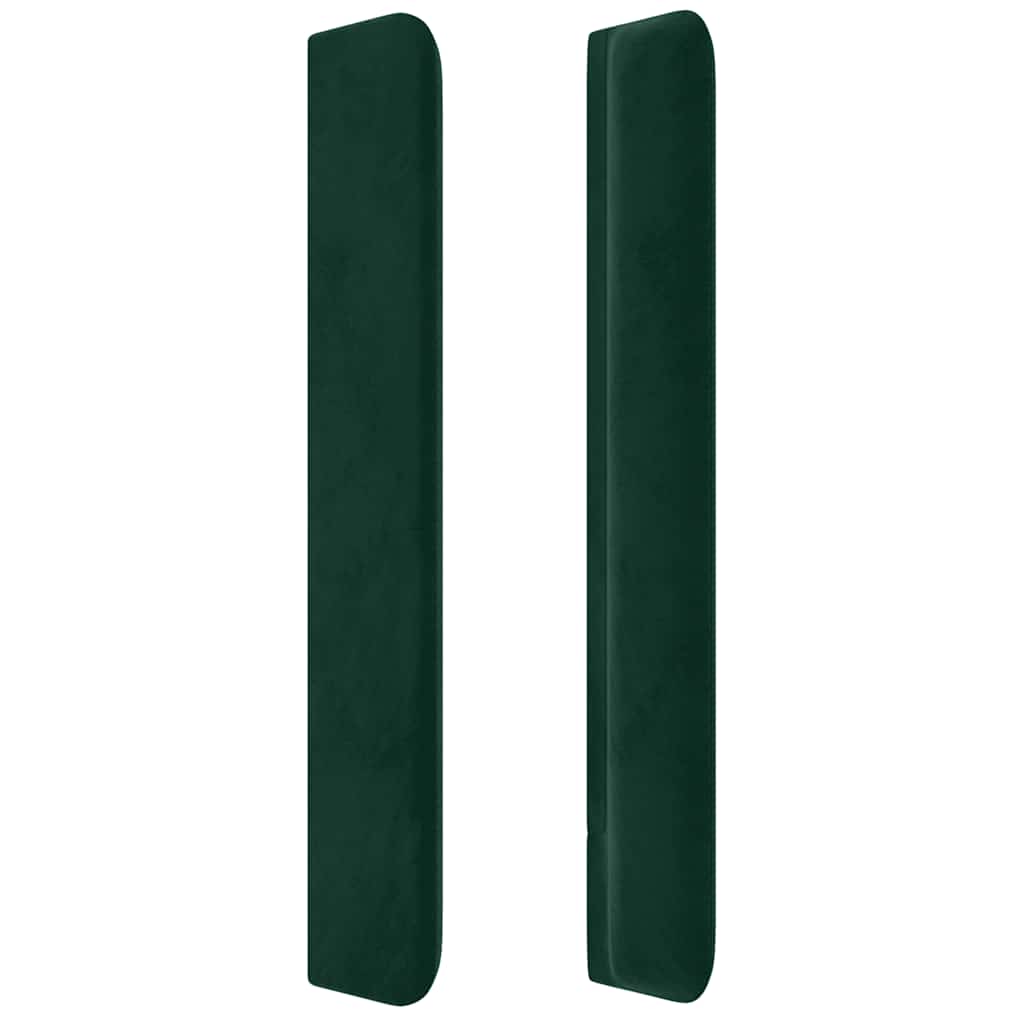 Hoofdbord met randen 83x16x118/128 cm fluweel groen is nu te koop bij PeponiXL, paradijselijk wonen!