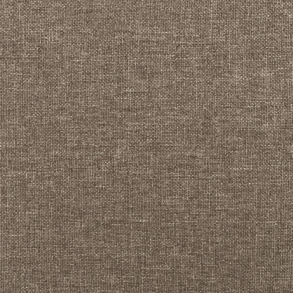 Hoofdbord met randen 183x16x118/128 cm stof taupe is nu te koop bij PeponiXL, paradijselijk wonen!