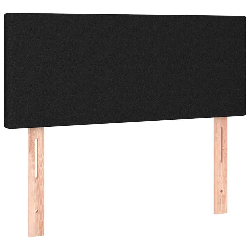 Hoofdbord LED 100x5x78/88 cm stof zwart is nu te koop bij PeponiXL, paradijselijk wonen!