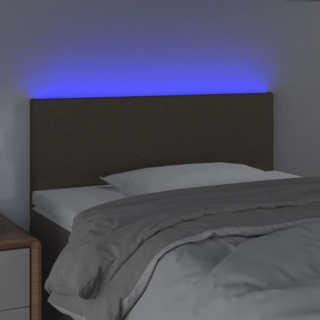 Hoofdbord LED 100x5x78/88 cm stof taupe is nu te koop bij PeponiXL, paradijselijk wonen!