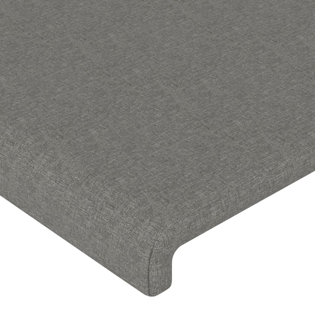 Hoofdbord LED 180x5x78/88 cm stof donkergrijs is nu te koop bij PeponiXL, paradijselijk wonen!