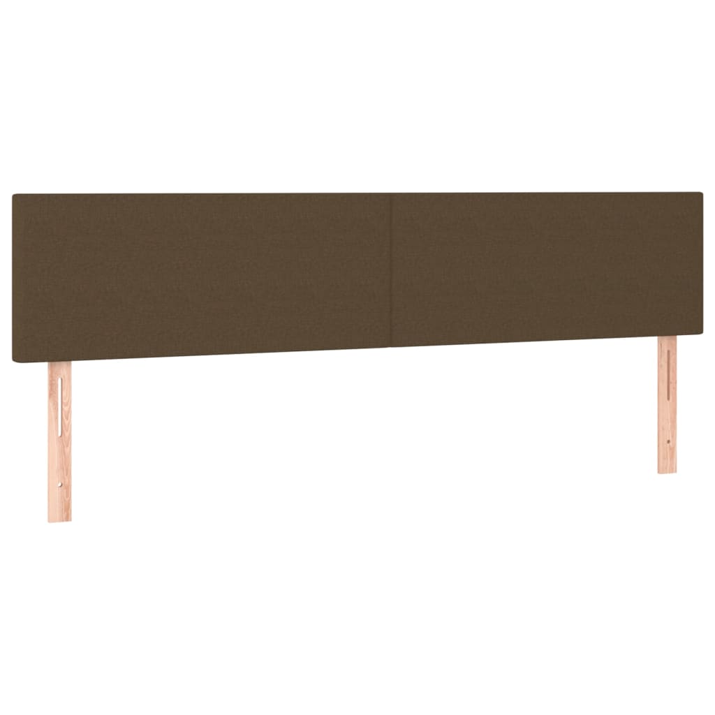 Hoofdbord LED 180x5x78/88 cm stof donkerbruin is nu te koop bij PeponiXL, paradijselijk wonen!