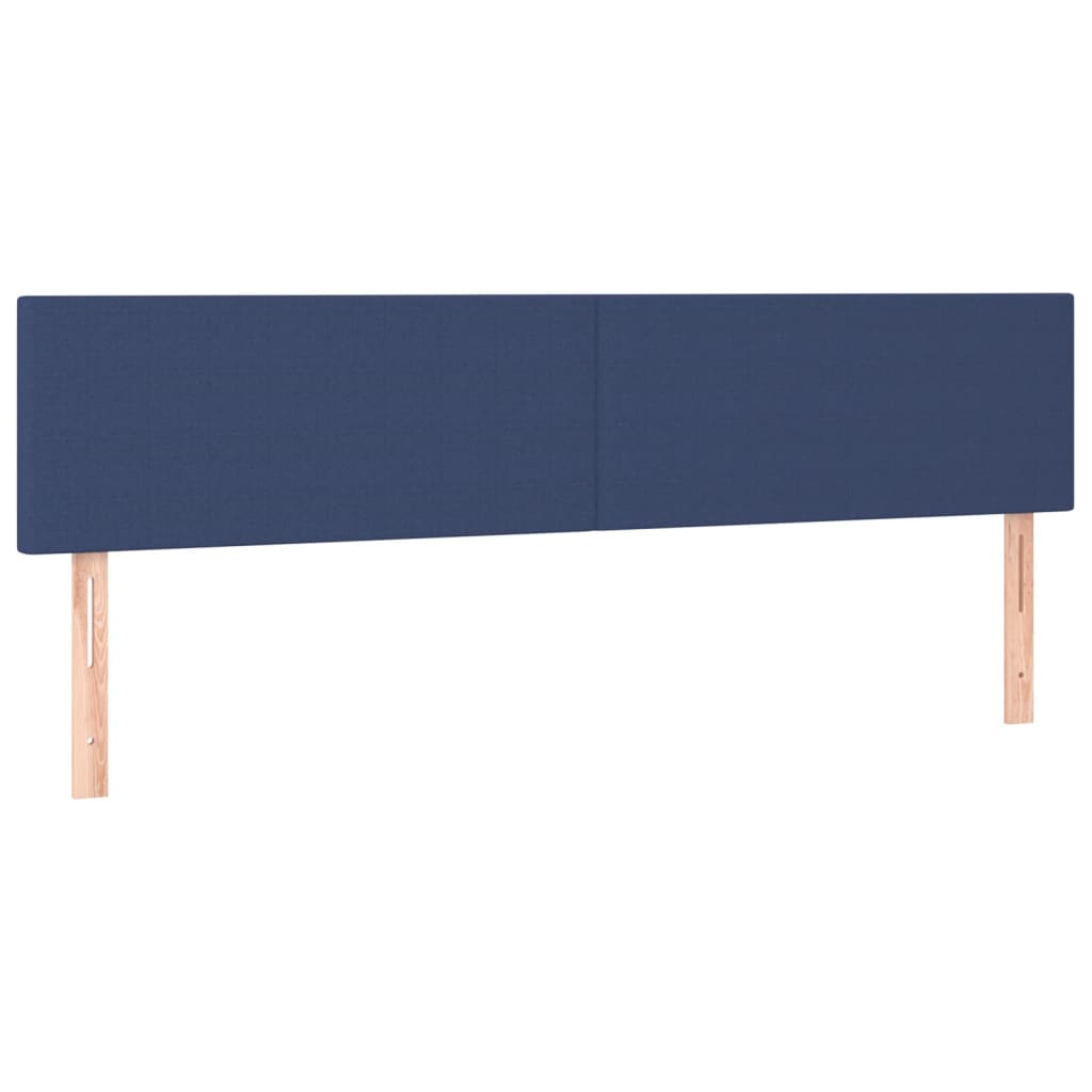 Hoofdbord LED 180x5x78/88 cm stof blauw is nu te koop bij PeponiXL, paradijselijk wonen!