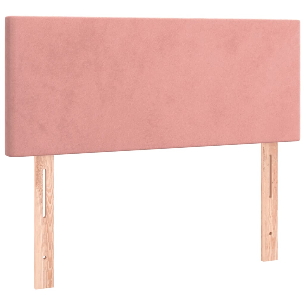 Hoofdbord LED 80x5x78/88 cm fluweel roze is nu te koop bij PeponiXL, paradijselijk wonen!