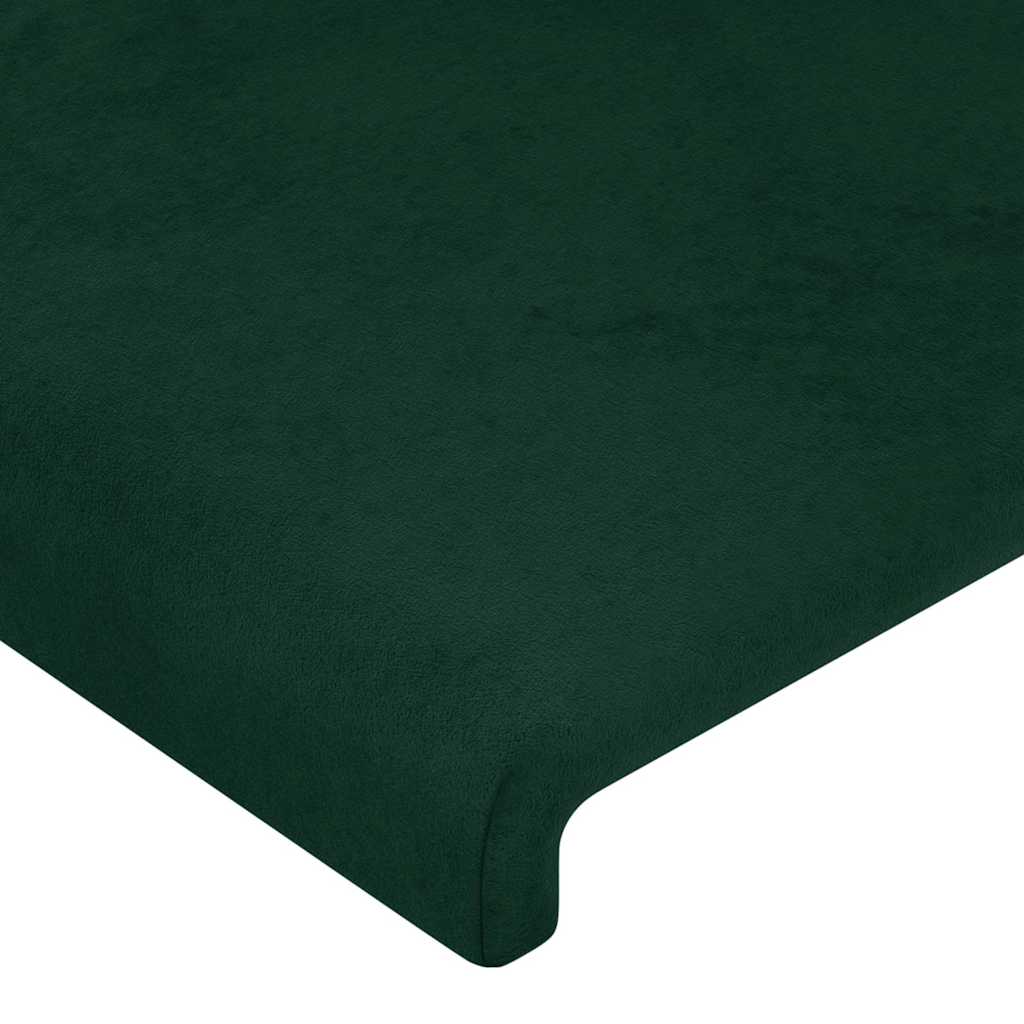 Hoofdbord LED 144x5x78/88 cm fluweel donkergroen is nu te koop bij PeponiXL, paradijselijk wonen!