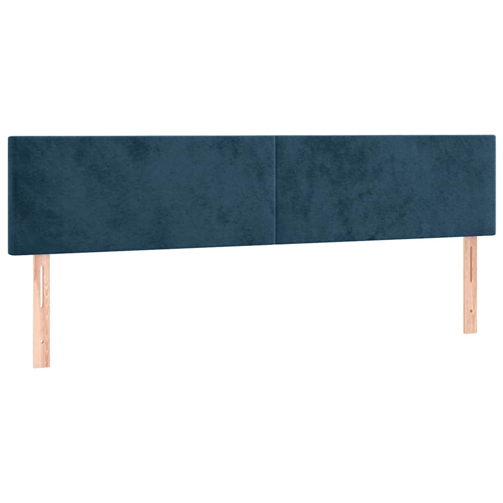 Hoofdbord LED 160x5x78/88 cm fluweel donkerblauw is nu te koop bij PeponiXL, paradijselijk wonen!