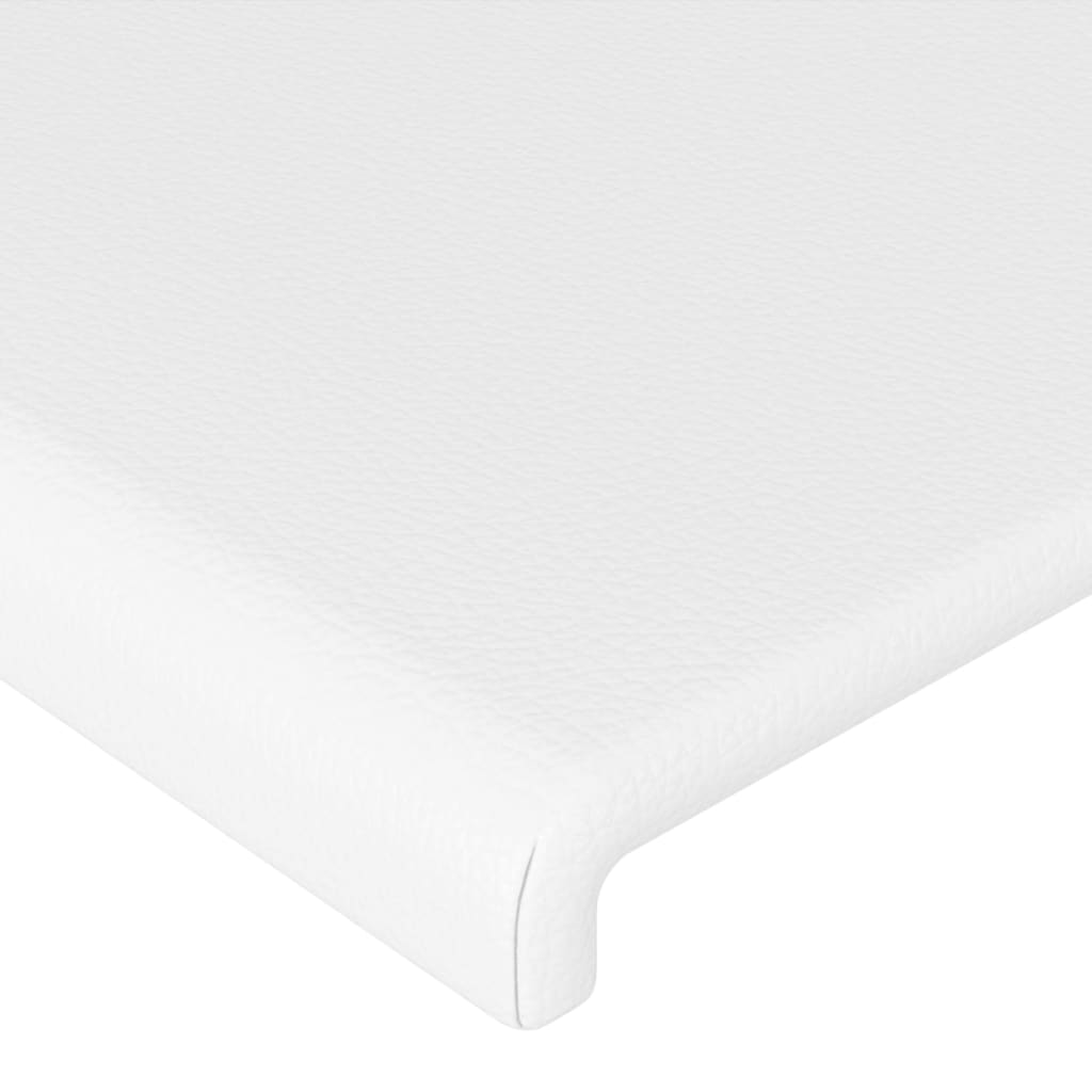 Hoofdbord LED 144x5x78/88 cm kunstleer wit is nu te koop bij PeponiXL, paradijselijk wonen!