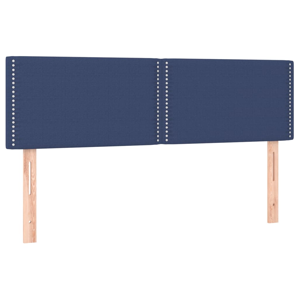 Hoofdbord LED 144x5x78/88 cm stof blauw is nu te koop bij PeponiXL, paradijselijk wonen!