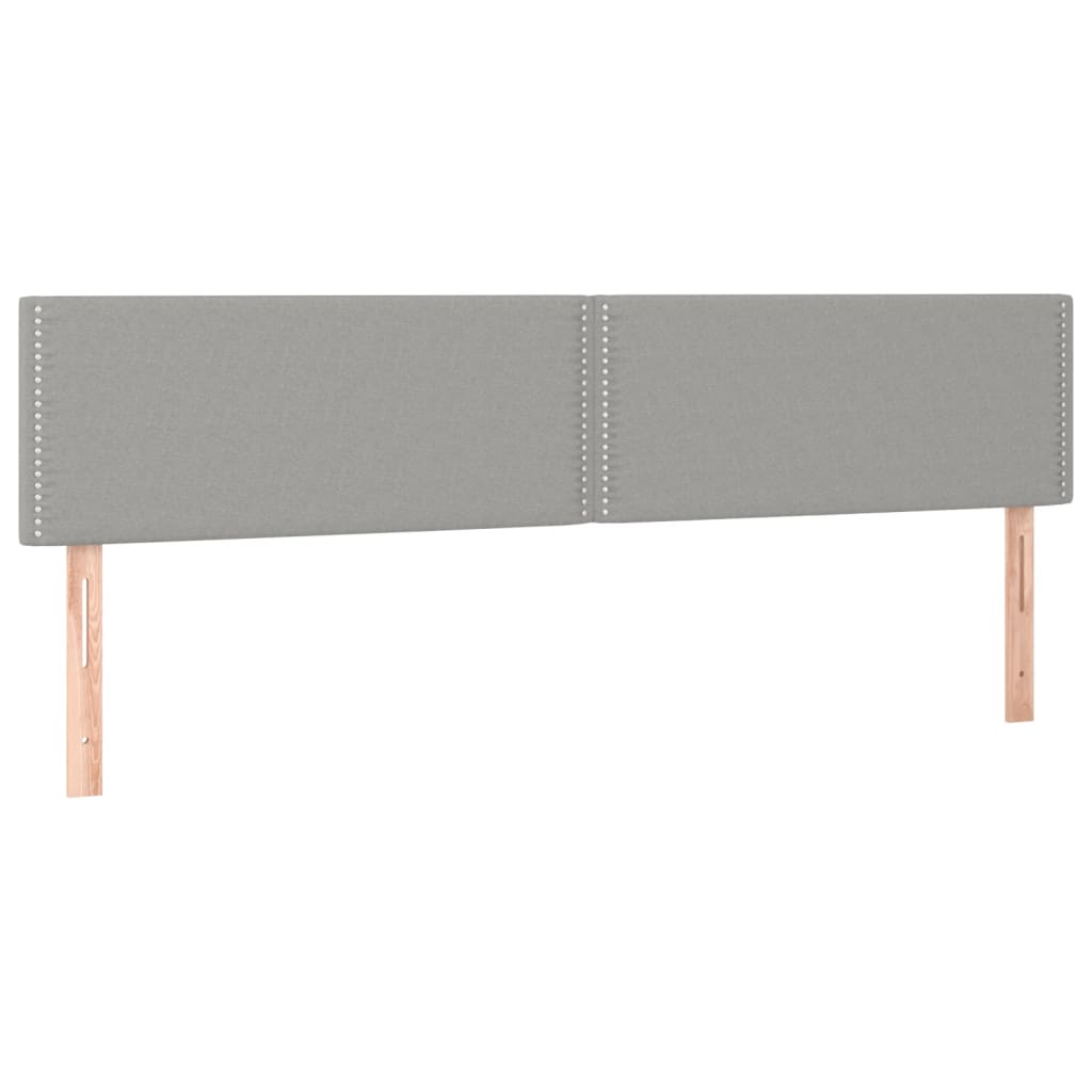 Hoofdbord LED 180x5x78/88 cm stof lichtgrijs is nu te koop bij PeponiXL, paradijselijk wonen!